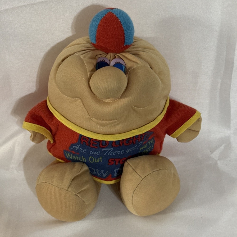 Vintage 80s Dan Dee Wrinkly Potato Plush Pillow Doll Made in Taiwan